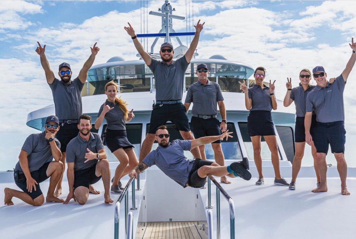 Yacht Crew aboard M/Y Zeal