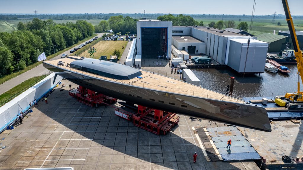 56m Vitters sailing yacht alea leaves her shed | Superyacht Content