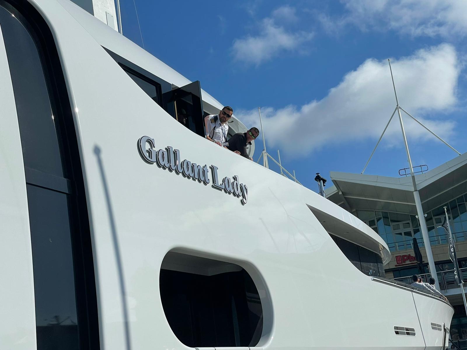 M/Y Gallant Lady dock in the UK during summer 2022