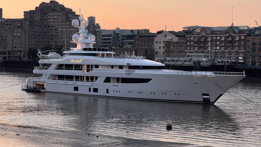 M/Y Boardwalk in London - Superyachts that have visited the UK in 2022