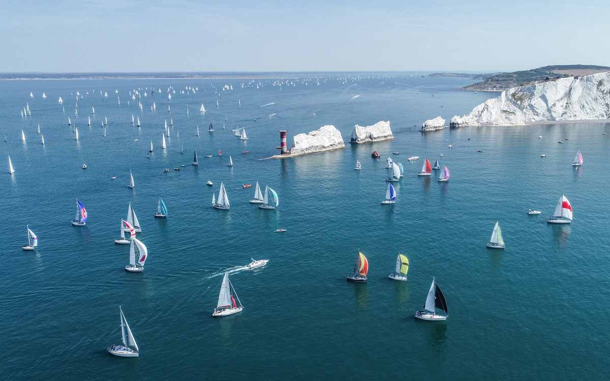 The Isle of Wight, South coast of Englands Round Island Race 