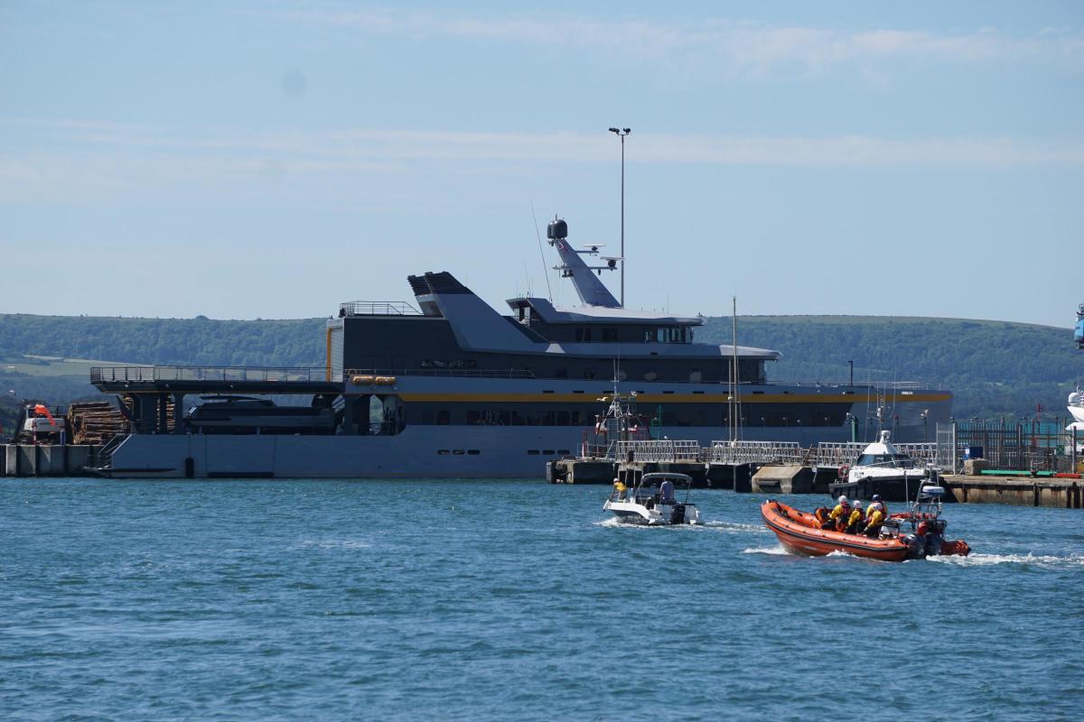 ECHO Superyacht docked in the UK 