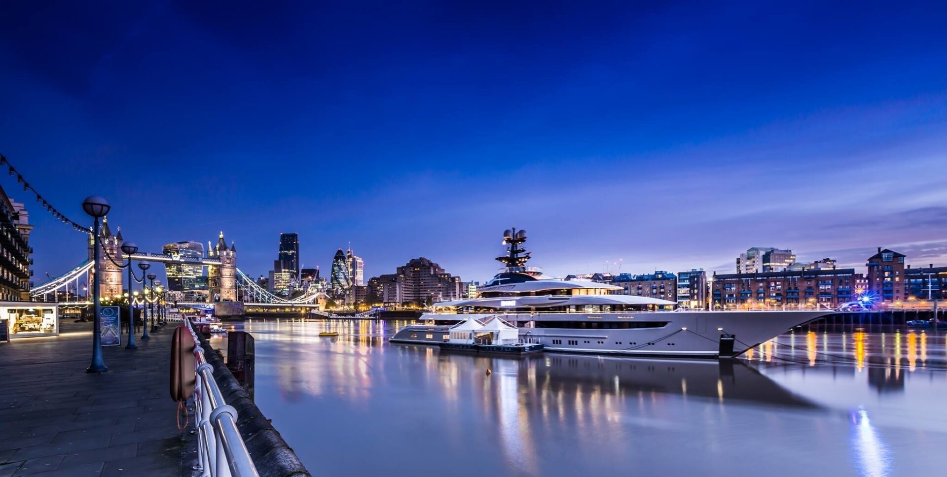 M/Y Kismet in London - UK Superyacht visitors