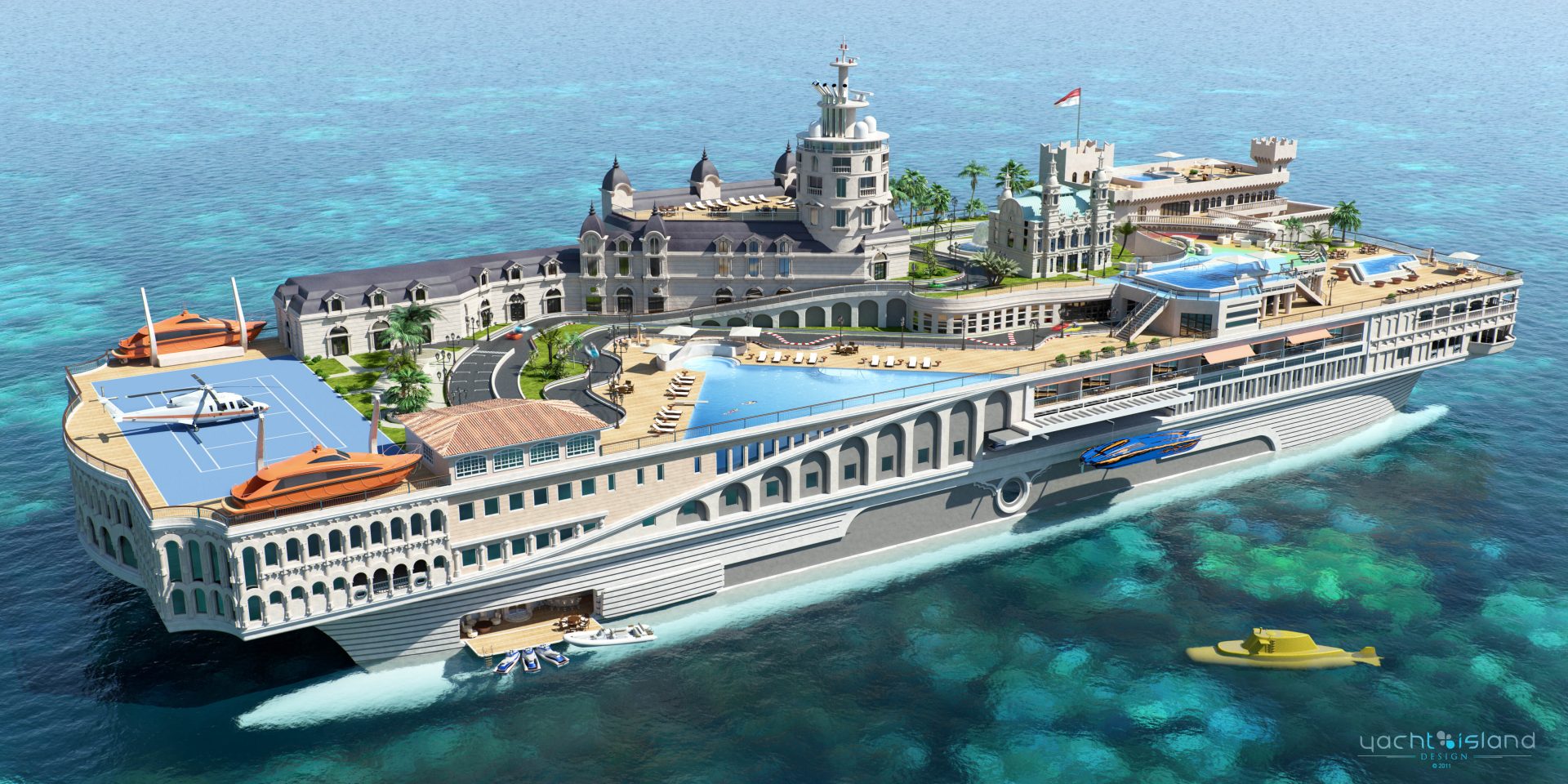 Streets of Monaco: Yacht Island Design