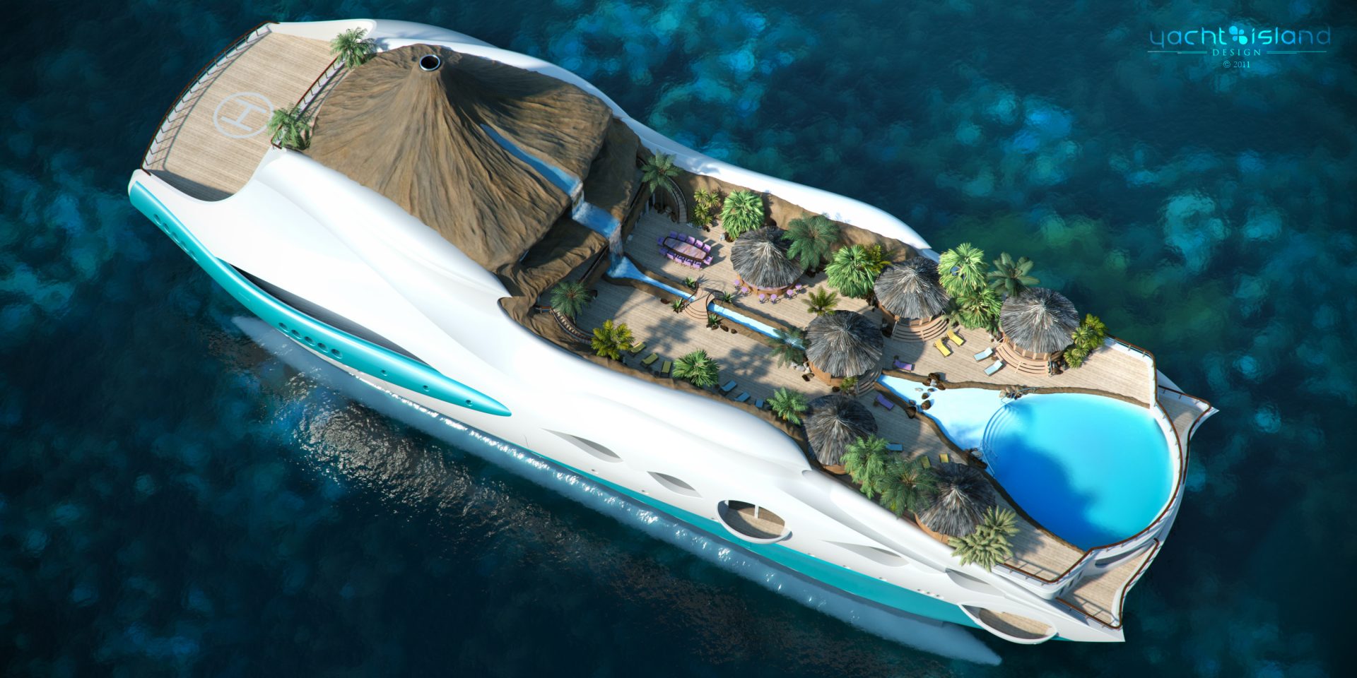 Tropical Island Paradise: Yacht Island Design