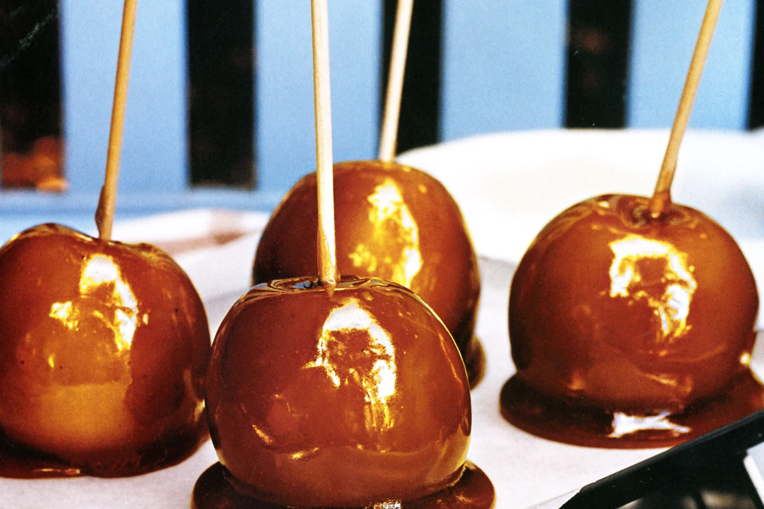 Toffee apples are a classic halloween snack